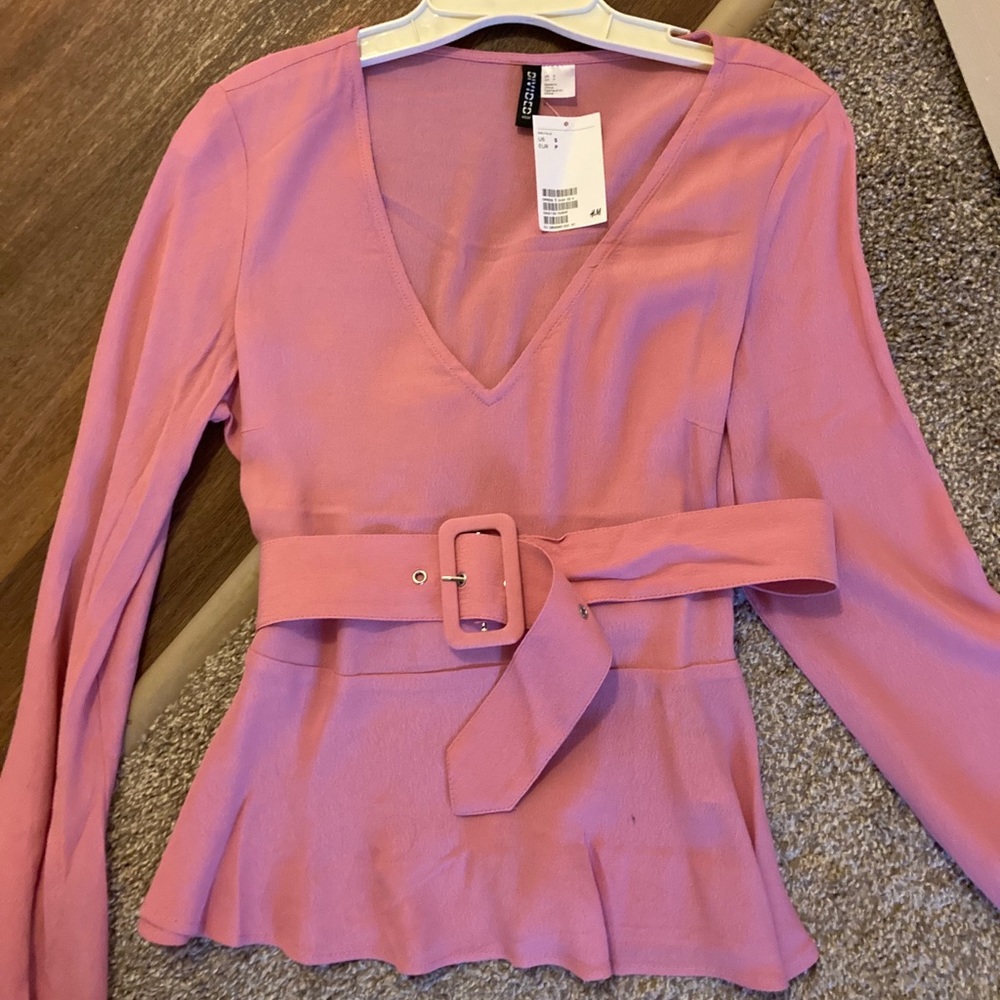 Belted blouse